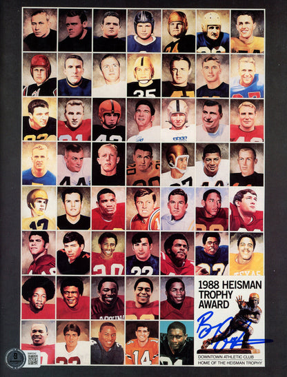 Barry Sanders Autographed 1988 Heisman Journal Magazine - Beckett