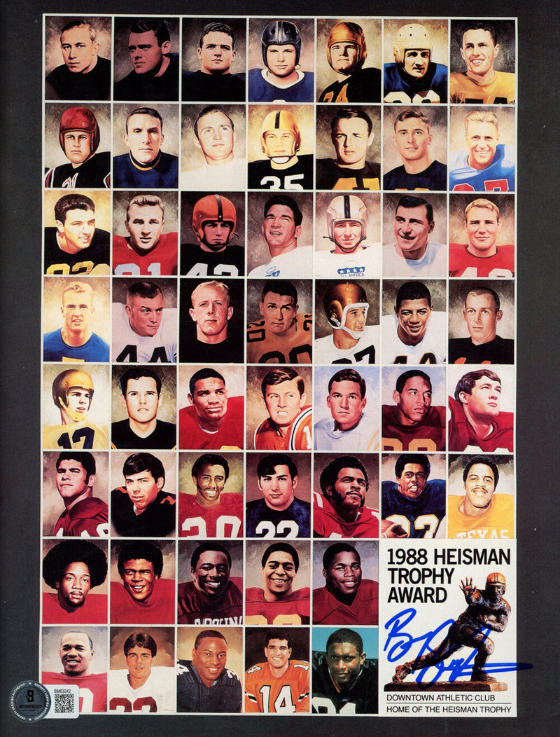Barry Sanders Autographed 1988 Heisman Journal Magazine - Beckett