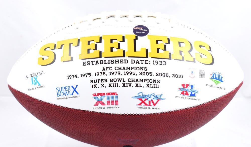 Donnie Shell Signed Pittsburgh Steelers Logo Football - HOF Inscribed