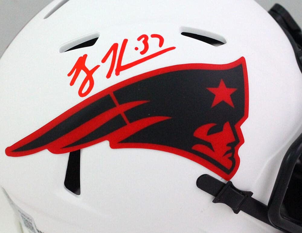 Rodney Harrison Signed New England Patriots Lunar Mini Helmet