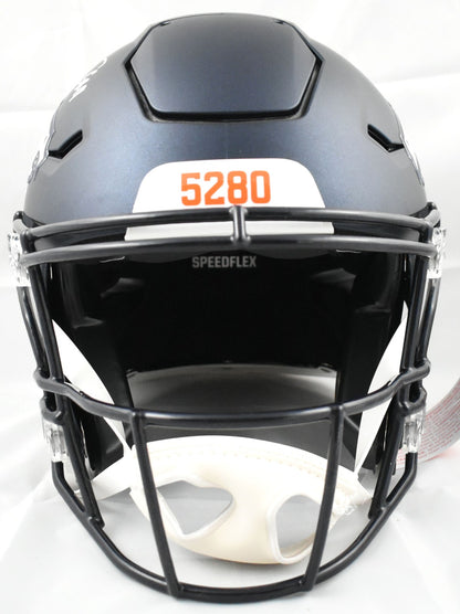 Troy Franklin Signed Denver Broncos Full Size Speedflex Helmet