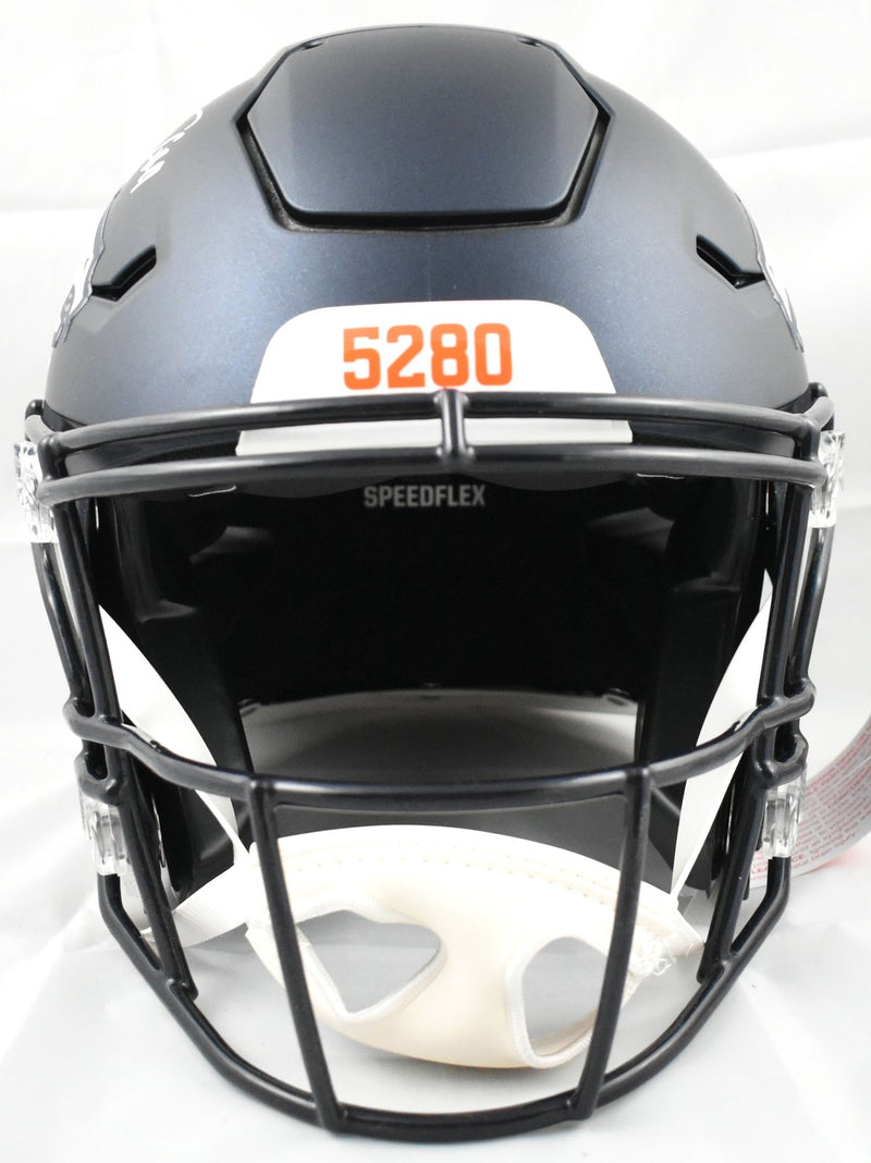 Troy Franklin Signed Denver Broncos Full Size Speedflex Helmet
