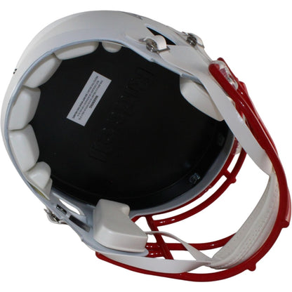 Bijan Robinson Atlanta Falcons Autographed Full Size Flat White Helmet