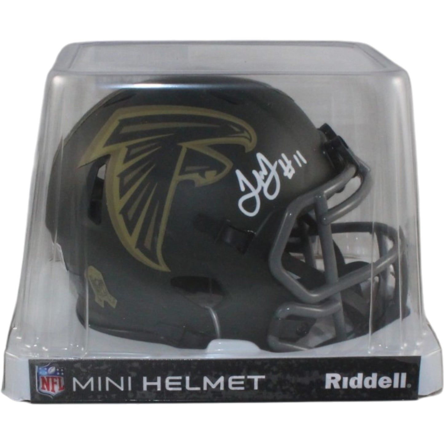 Julio Jones Signed Atlanta Falcons 2025 Salute to Service Mini Helmet