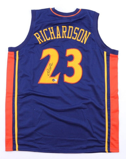 Jason Richardson Autographed Golden State Warriors Custom Jersey