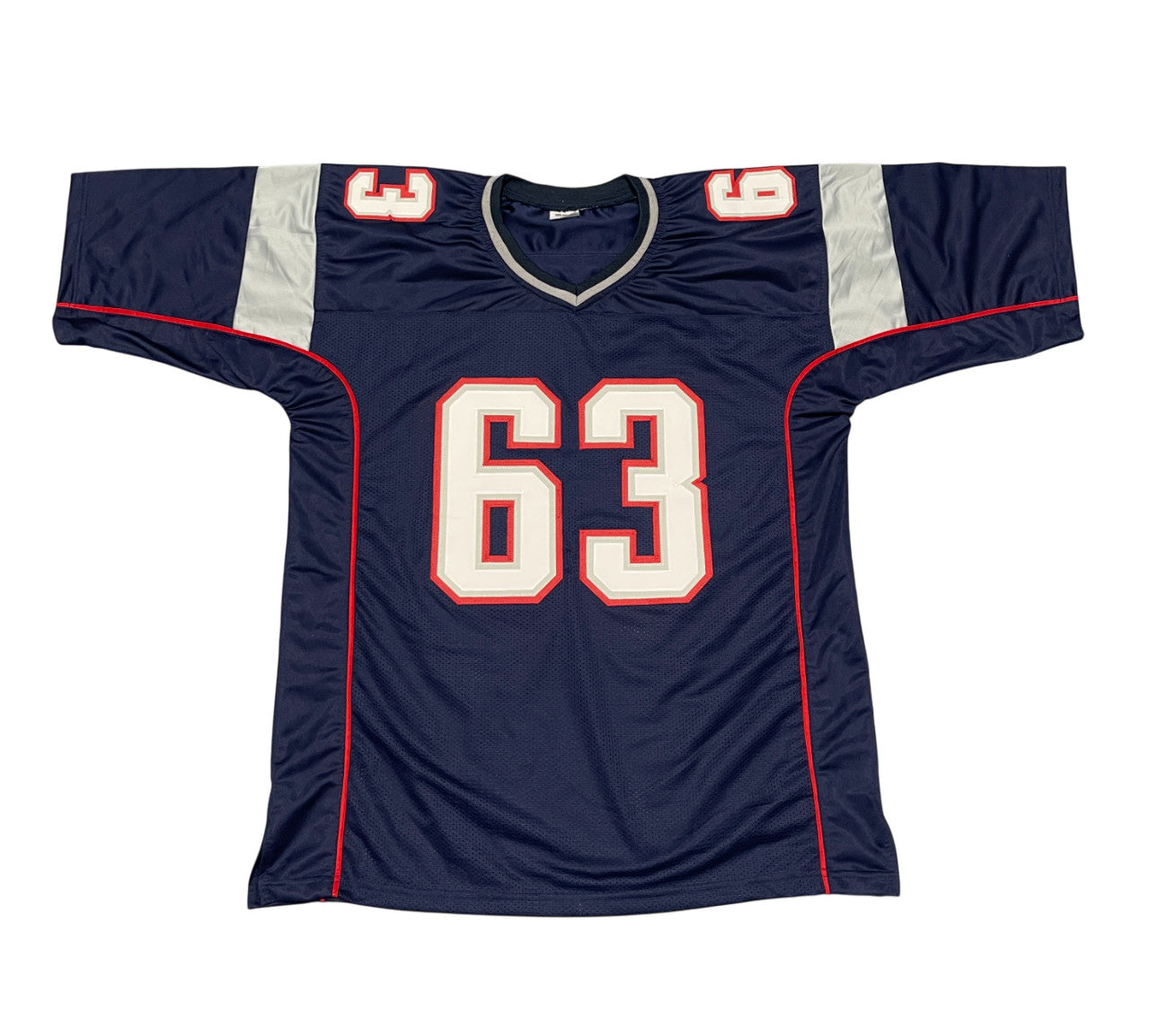 Joe Andruzzi Signed New England Patriots Custom Jersey (3x SB Champ)