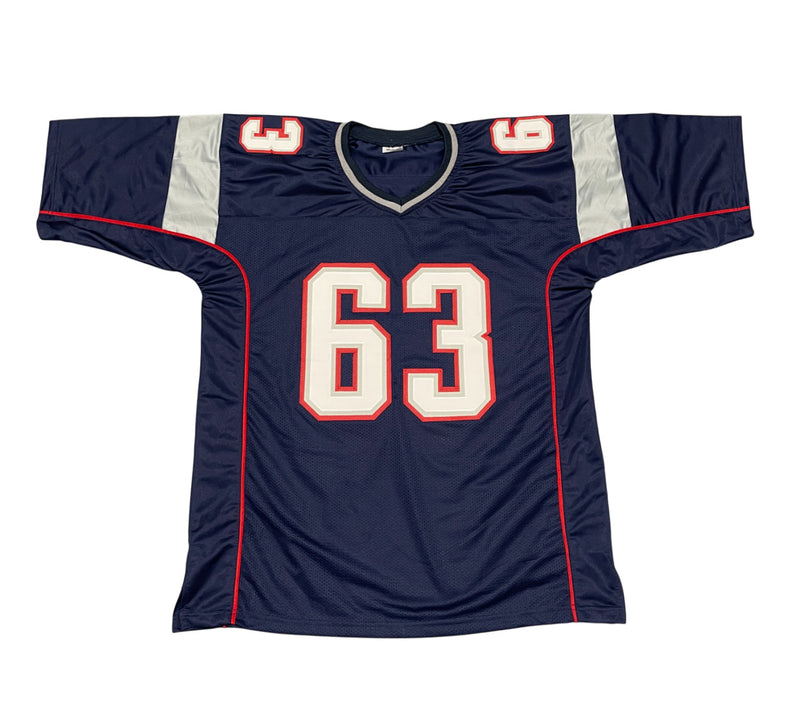 Joe Andruzzi Signed New England Patriots Custom Jersey (3x SB Champ)