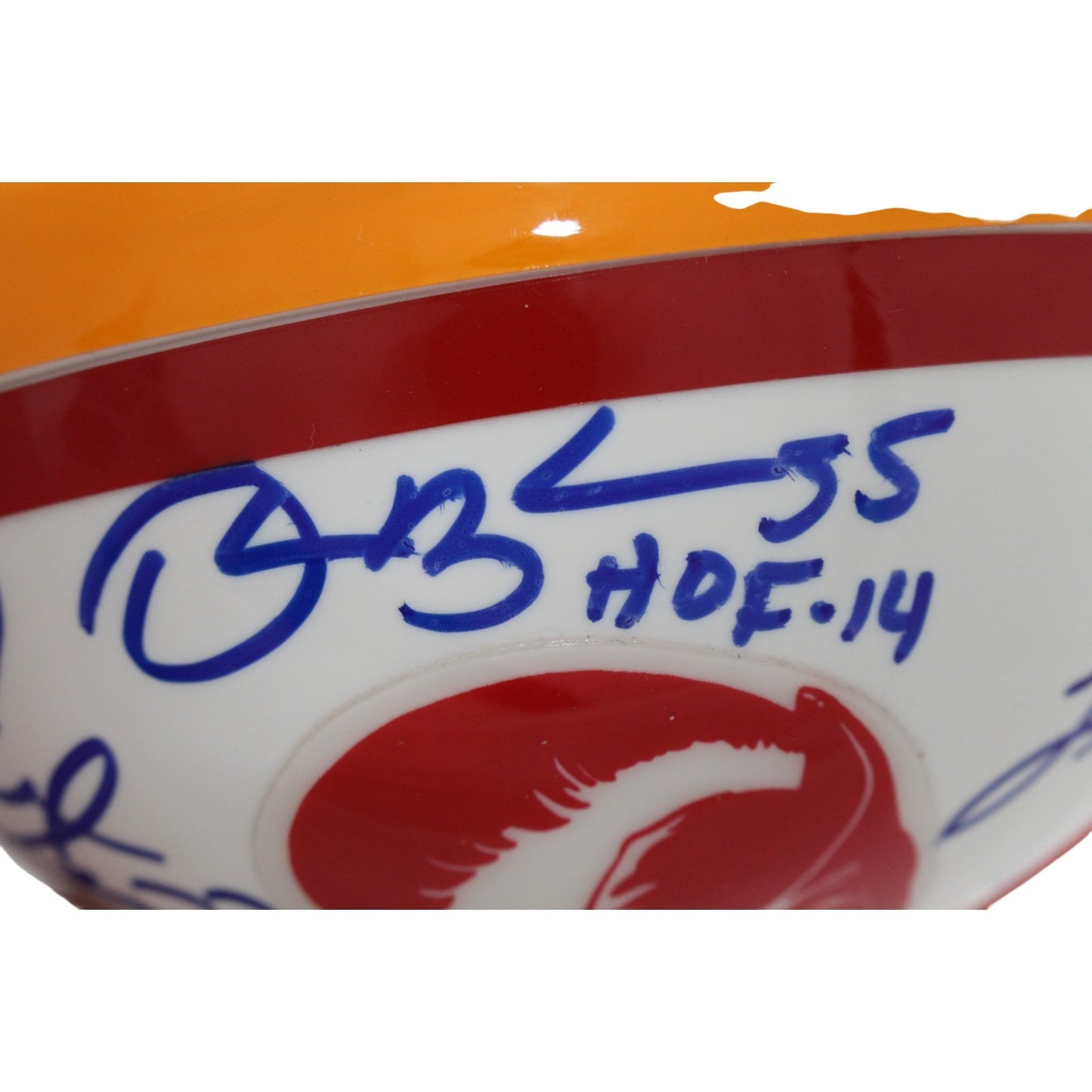 Lee Roy Selmon Multi-Signed Buccaneers Throwback Mini Helmet