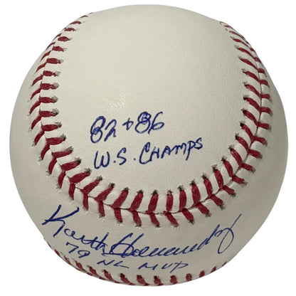 Keith Hernandez Signed New York Mets ROMLB Baseball (4 Stat Inscriptions)