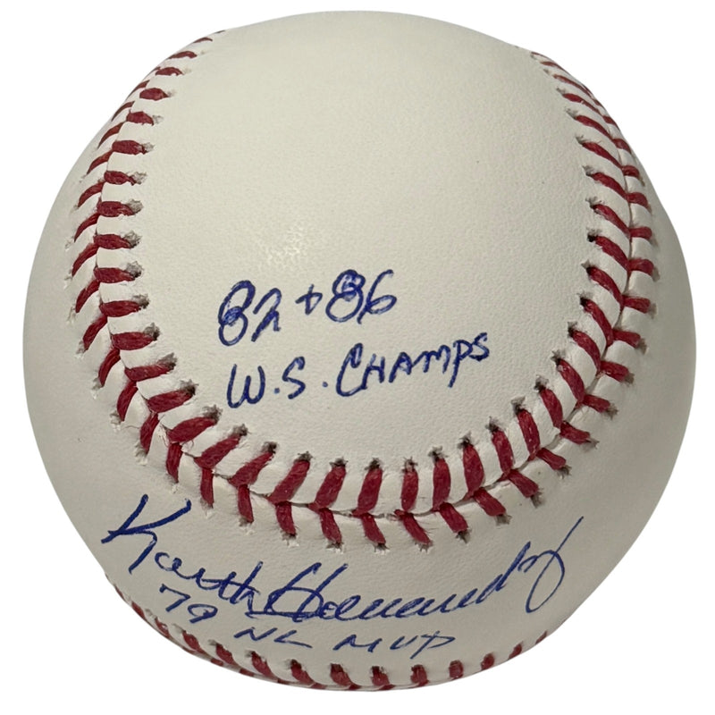 Keith Hernandez Signed New York Mets ROMLB Baseball (4 Stat Inscriptions)