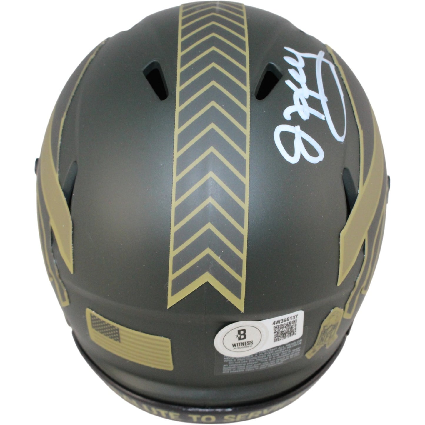 Jim Kelly Signed Buffalo Bills 2025 Salute to Service Mini Helmet
