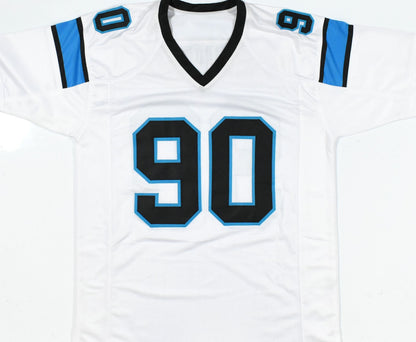 Julius Peppers Autographed Carolina Panthers White Custom Jersey
