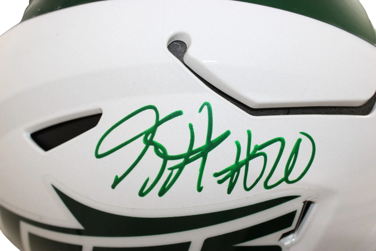 Breece Hall Signed New York Jets 2026 Alternate Speedflex Helmet