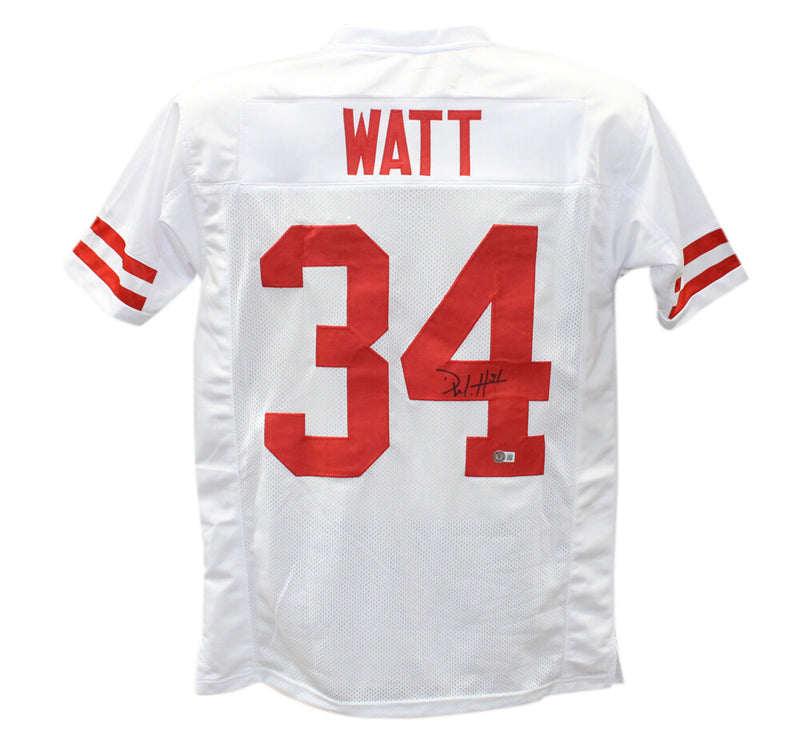 Derek Watt Signed Wisconsin Badgers Style Custom Football Jersey
