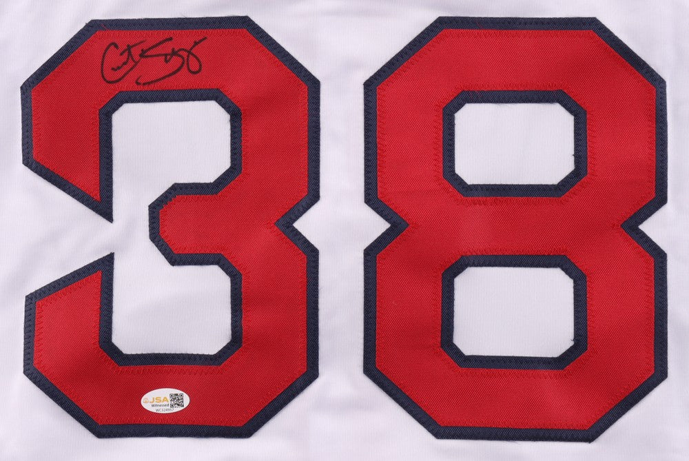 Curt Schilling Signed Boston Red Sox White Custom Jersey