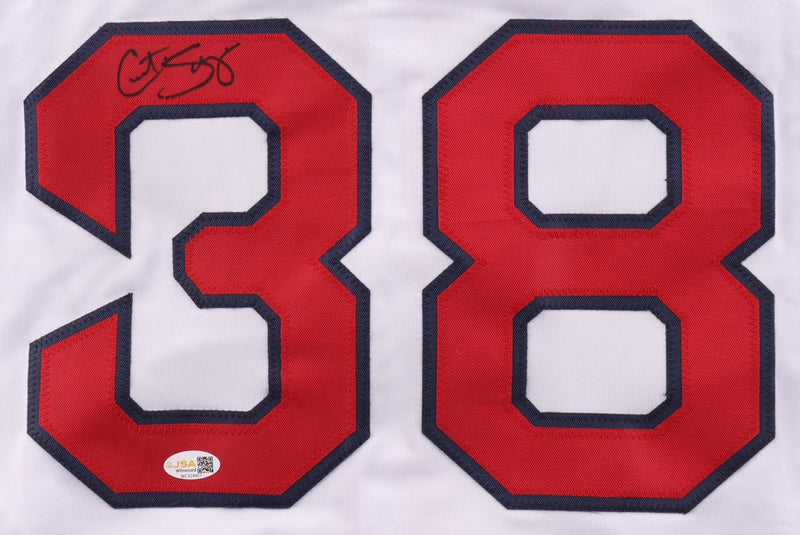 Curt Schilling Signed Boston Red Sox White Custom Jersey