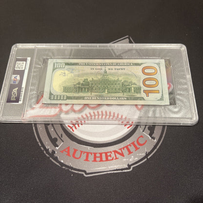 Floyd Mayweather Jr. Signed $100 Bill with 4x Inscriptions (PSA)