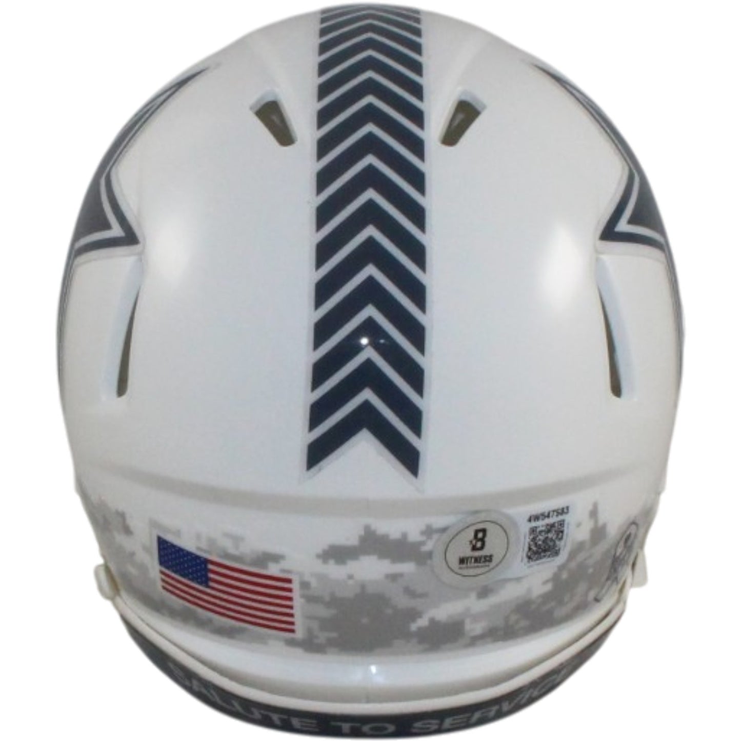 Dak Prescott Signed Dallas Cowboys 2024 Salute to Service Mini Helmet