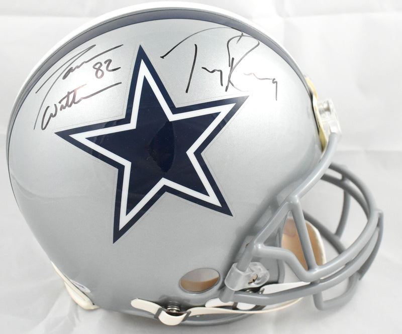 Tony Romo and Jason Witten Signed Dallas Cowboys Authentic Full Size Helmet