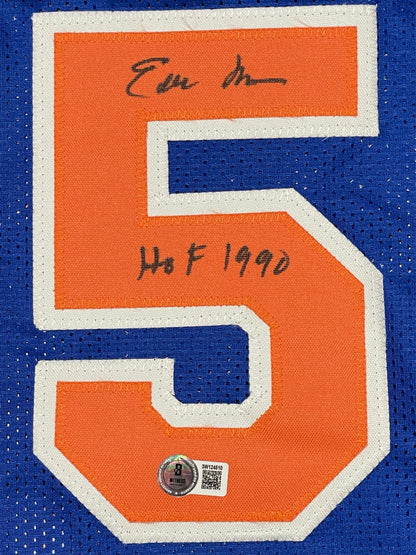 Earl Monroe Signed New York Knicks Custom Jersey (Beckett BAS COA)