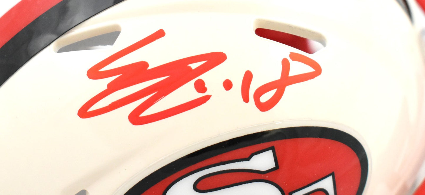Eddie Pineiro Signed San Francisco 49ers Retro Speed Mini Helmet