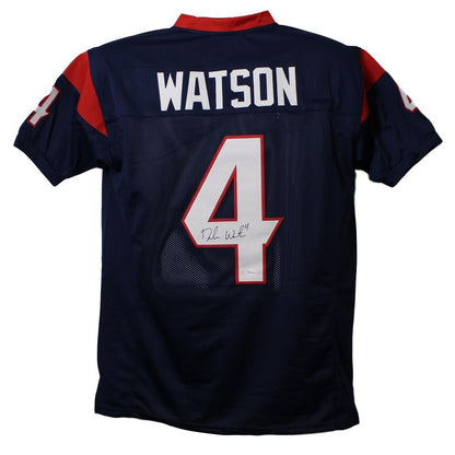Deshaun Watson Autographed Houston Texans Custom Jersey XL