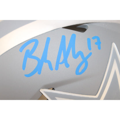 Brandon Aubrey Dallas Cowboys Autographed Slate Mini Helmet