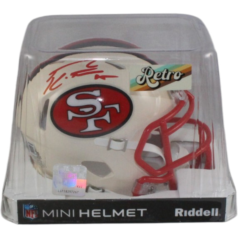 George Kittle San Francisco 49ers Signed Retro Mini Helmet