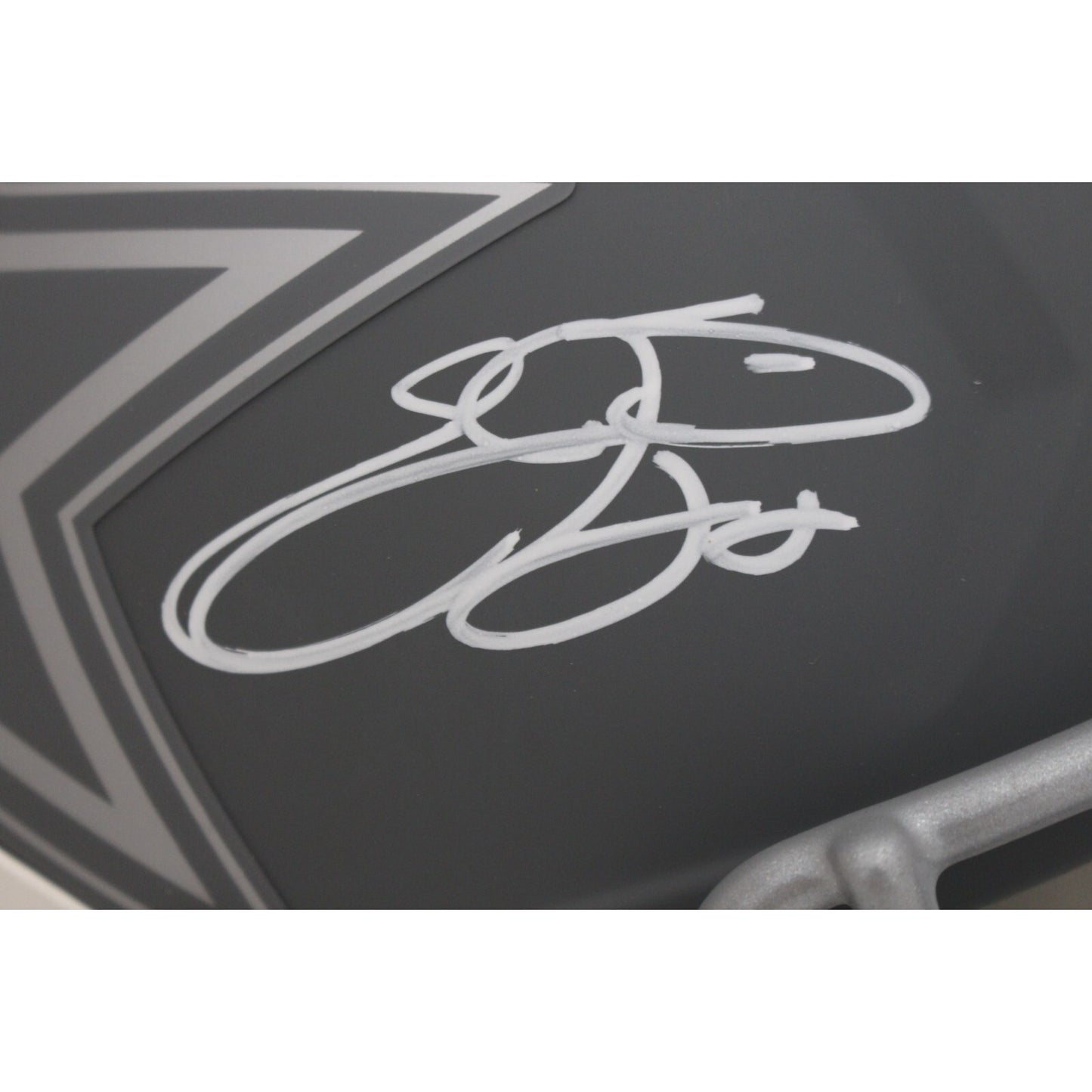 Emmitt Smith Signed Dallas Cowboys Slate Full Size Replica Helmet
