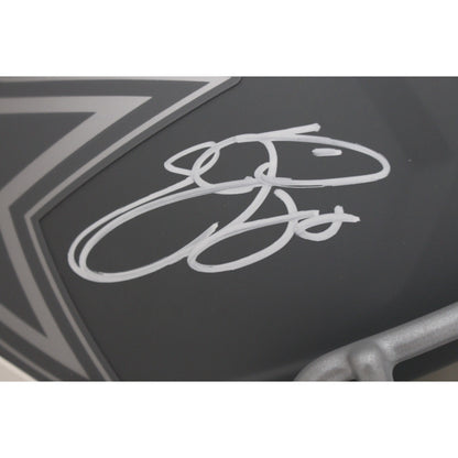 Emmitt Smith Signed Dallas Cowboys Slate Full Size Replica Helmet
