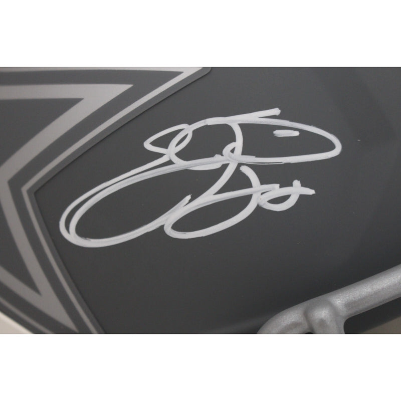Emmitt Smith Signed Dallas Cowboys Slate Full Size Replica Helmet