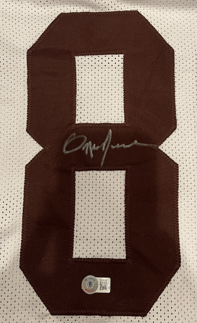 Ozzie Newsome Signed Cleveland Browns Custom Jersey Beckett Witness COA