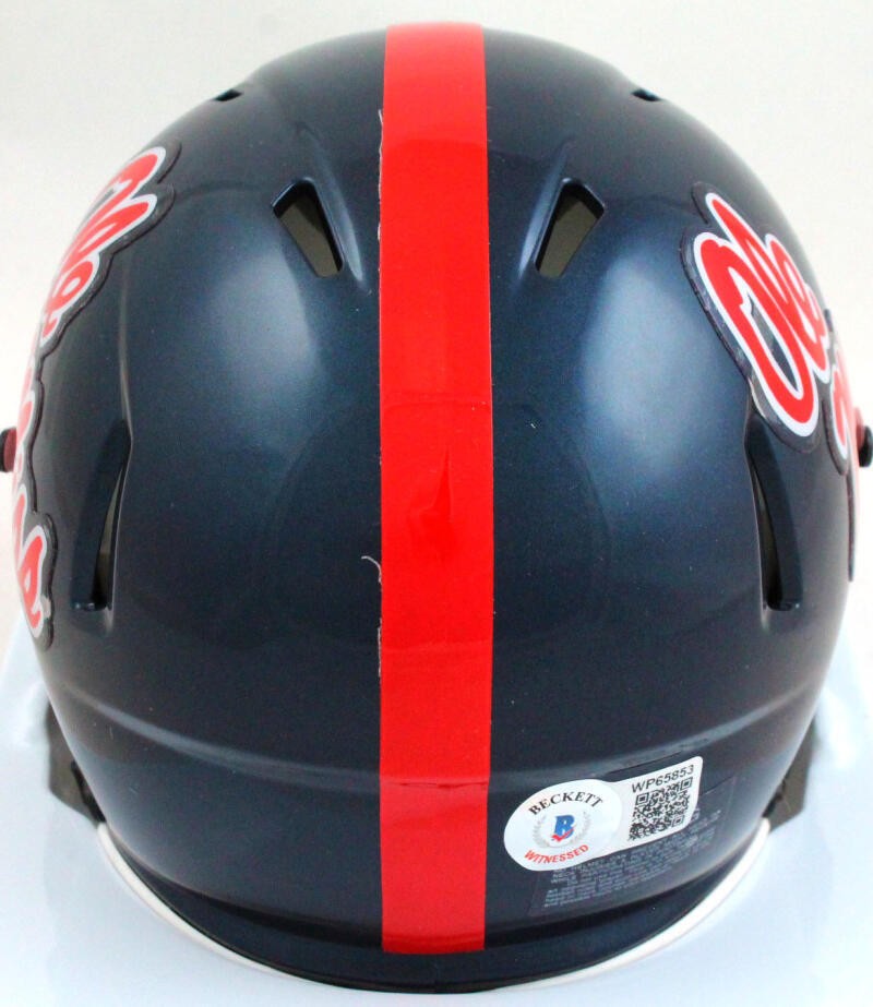 A.J. Brown Signed Ole Miss Rebels Speed Mini Helmet