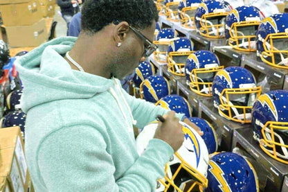 LaDainian Tomlinson Signed Los Angeles Chargers Color Rush SpeedFlex Helmet