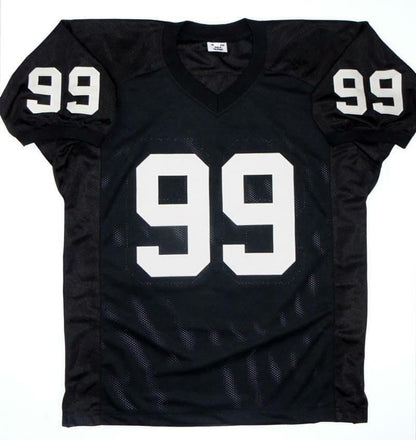 Warren Sapp Signed Black Custom Football Jersey (HOF Inscription)