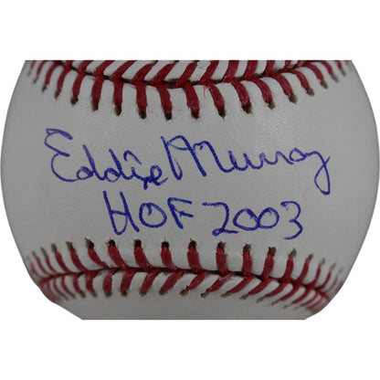 Eddie Murray Autographed Baltimore Orioles OML Baseball HOF