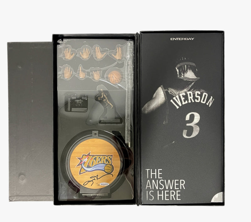 Allen Iverson Signed Philadelphia 76ers Enterbay 1/6 Scale Figurine #/30