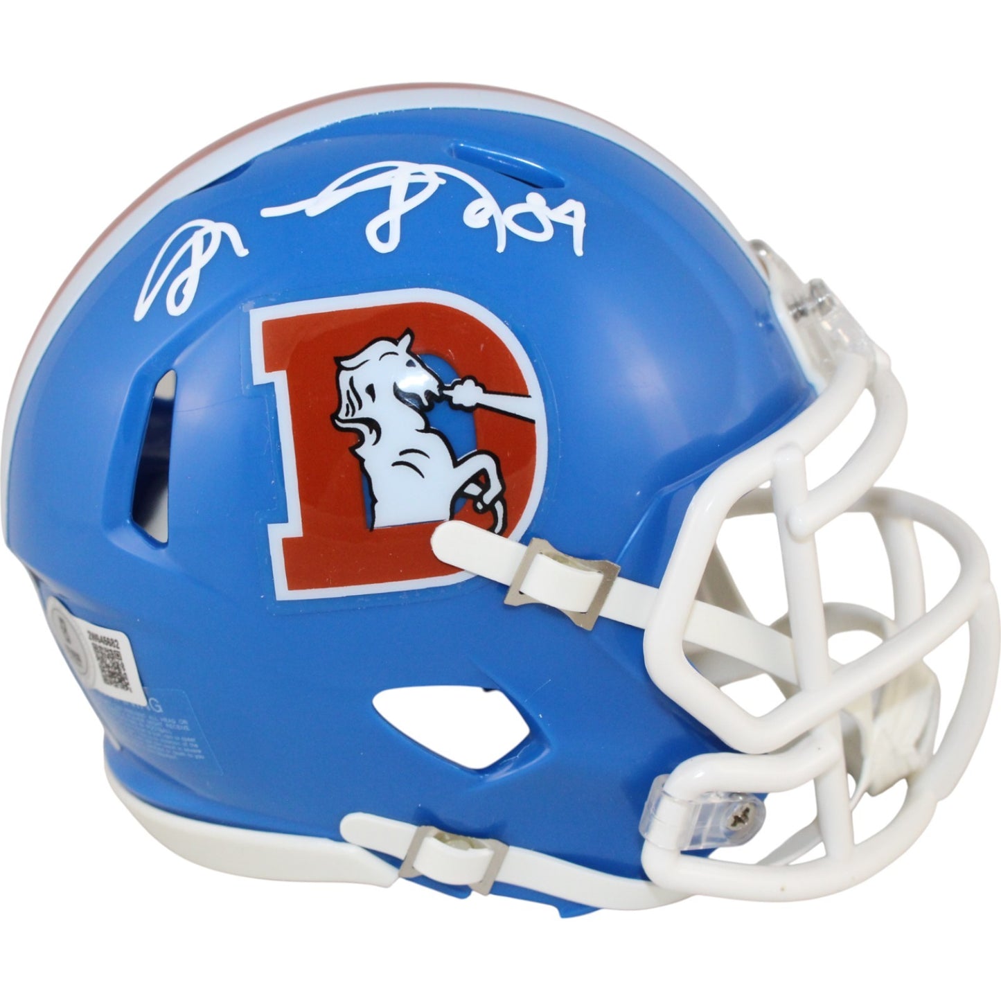 Shannon Sharpe Denver Broncos Throwback 1975-1996 Speed Mini Helmet