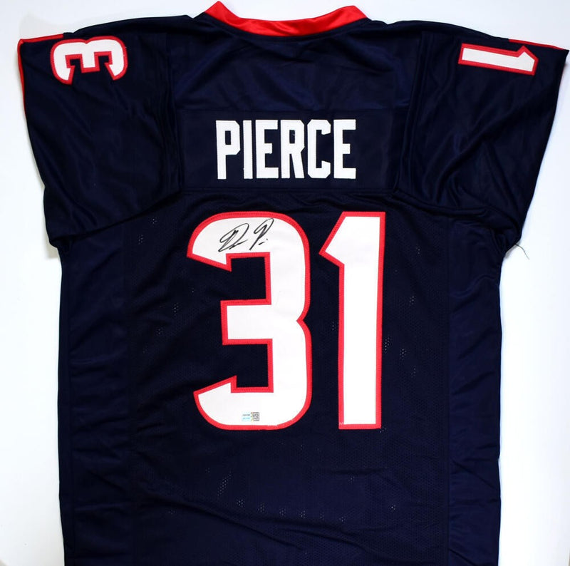 Dameon Pierce Signed Houston Texans Custom Blue Jersey