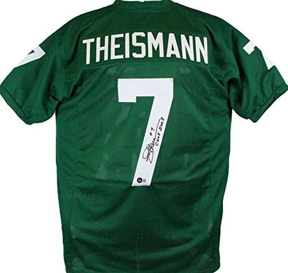 Joe Theismann Signed Green College Style Jersey