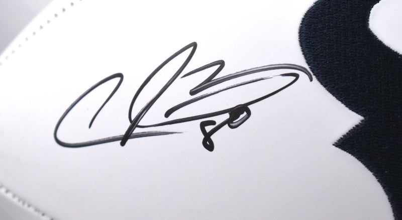 Andre Johnson Autographed Houston Texans Logo Football (HOF)