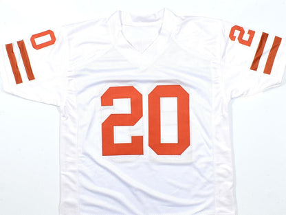 Earl Campbell Signed White Custom College Style Jersey