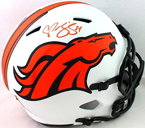 Champ Bailey Signed Denver Broncos Full Size Lunar Speed Helmet