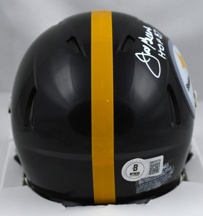 Joe Greene Autographed Pittsburgh Steelers White Speed Mini Helmet
