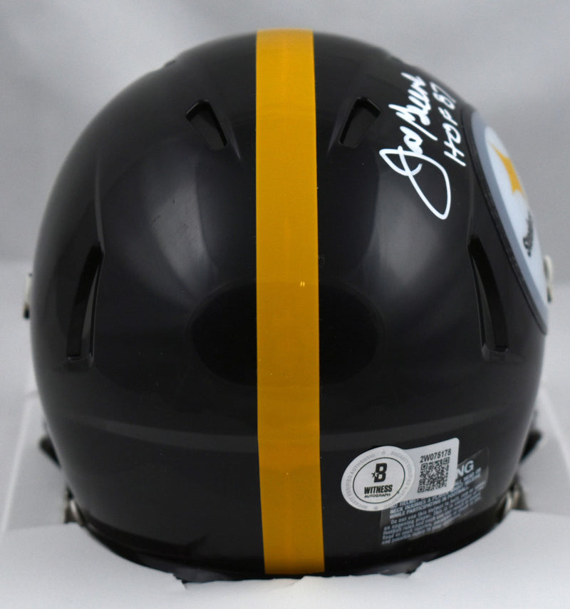Joe Greene Autographed Pittsburgh Steelers White Speed Mini Helmet