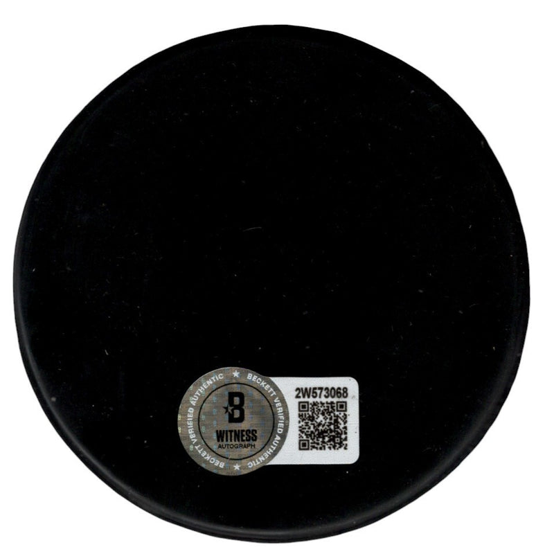 Billy Smith Signed New York Islanders Puck (HOF 93 Inscription)