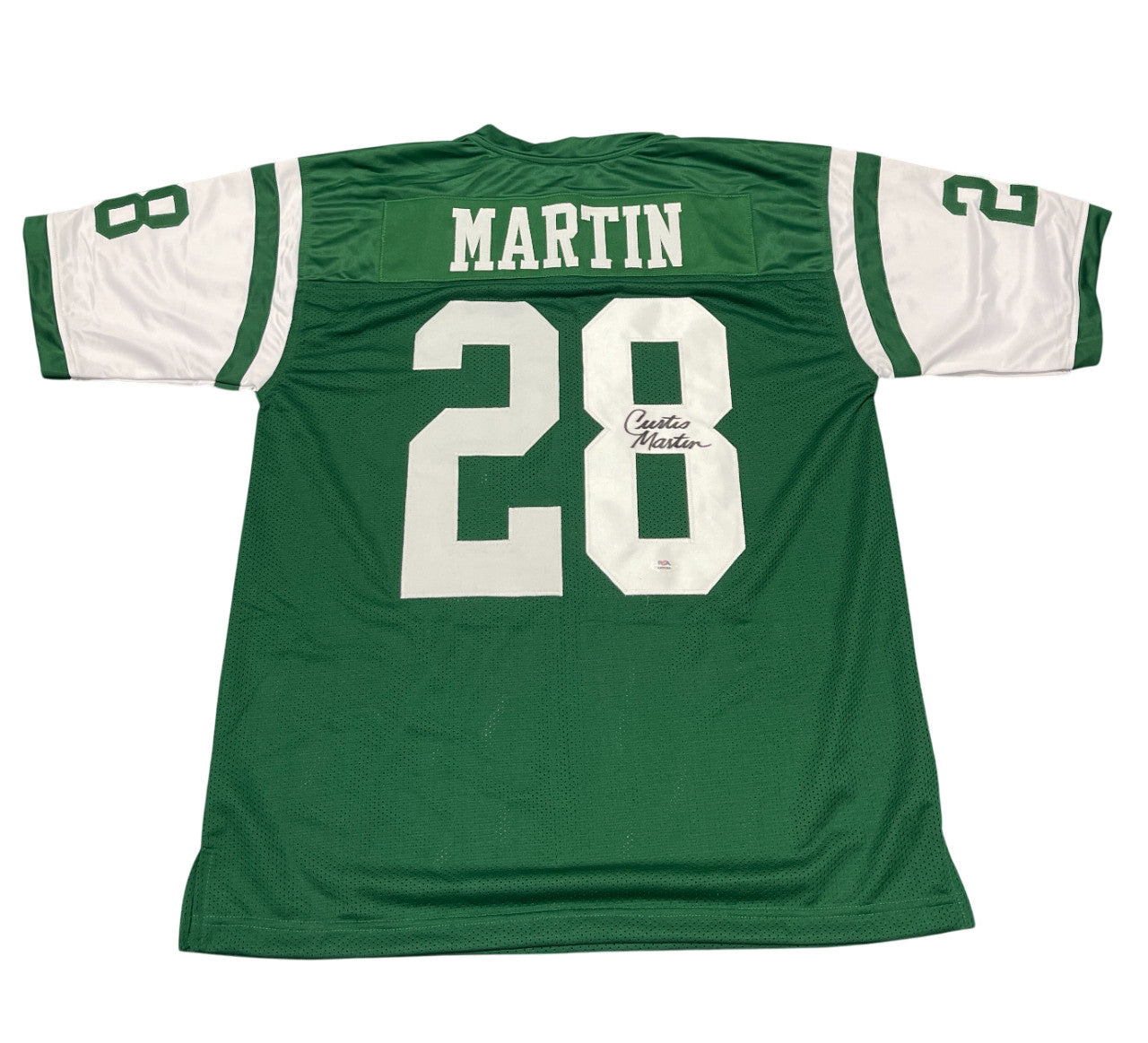 Curtis Martin Signed New York Jets Custom Football Jersey (PSA COA)