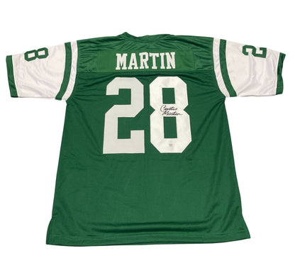 Curtis Martin Signed New York Jets Custom Football Jersey (PSA COA)