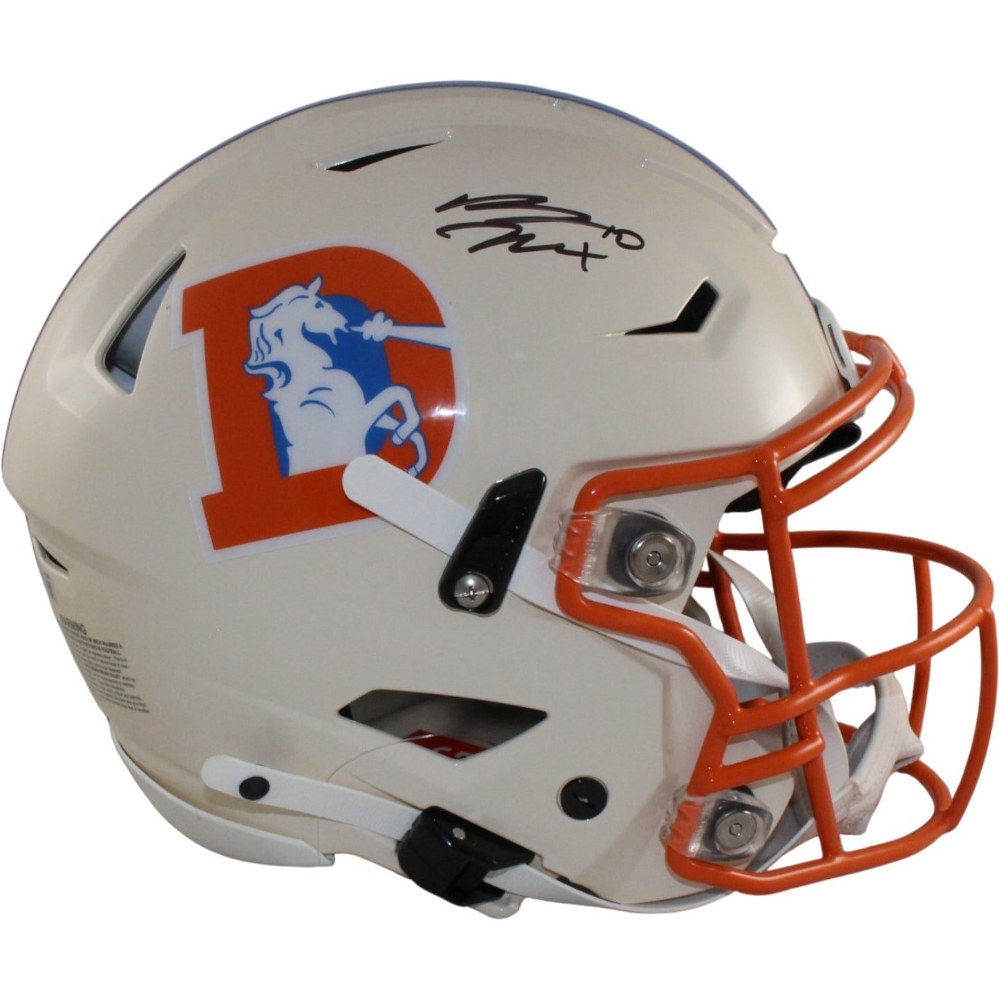 Bo Nix Autographed Denver Broncos Full Size SpeedFlex Retro Helmet