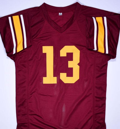 Todd Marinovich Signed Maroon Custom College Style Jersey